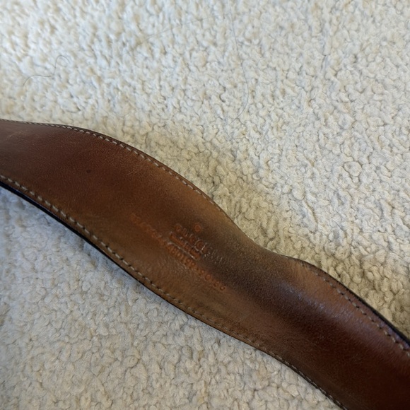 Gucci classic men script belt - Picture 3 of 11